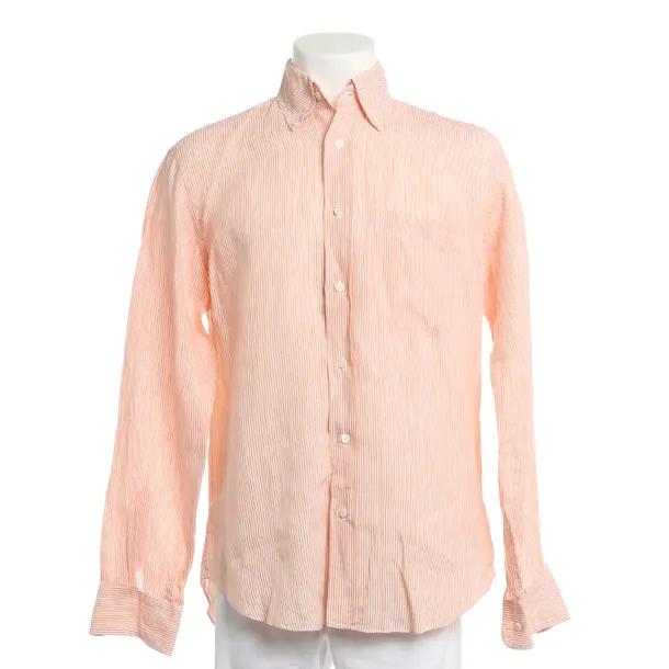 Shirt, in Orange, Cotton, Brioni