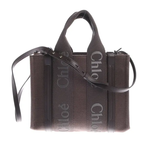 Handtasche, in Braun, Baumwolle, Chloé