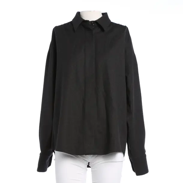 Bluse, in Dunkelgrau, Wolle, Odeeh