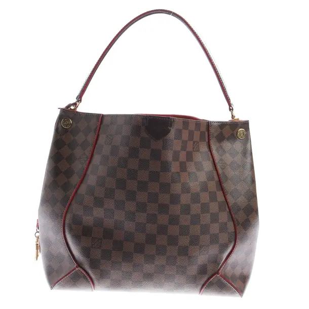 Schultertasche, in Dunkelbraun, Canvas, Louis Vuitton