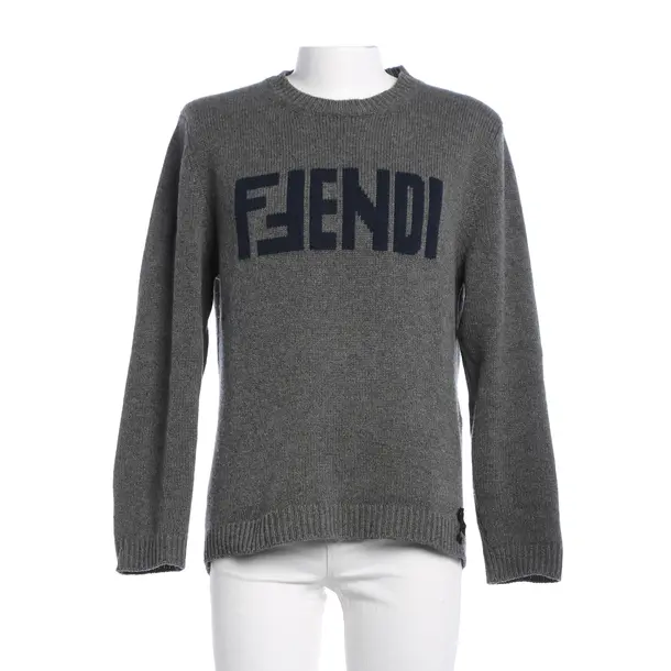 Pullover, in Grau, Kaschmir, Fendi