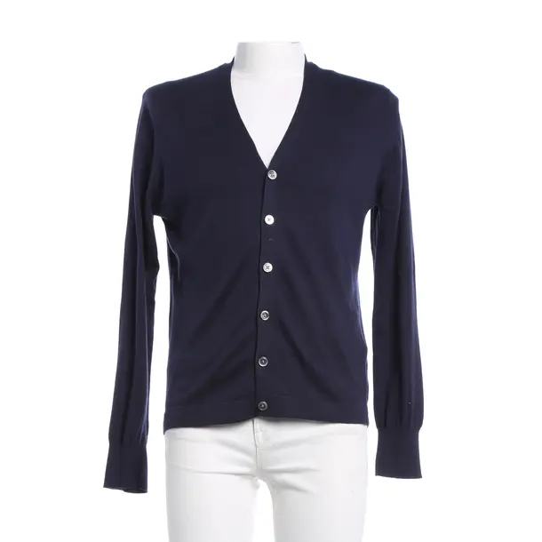 Strickjacke, in Blau, Baumwolle, Closed