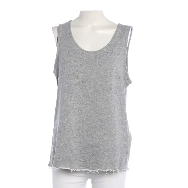 Top, in Light Gray, Cotton, American Vintage