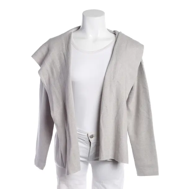 Cardigan, in Light Gray, Cotton, Sminfinity