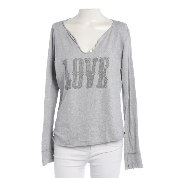 Longsleeve, in Hellgrau, Baumwolle, Zadig & Voltaire