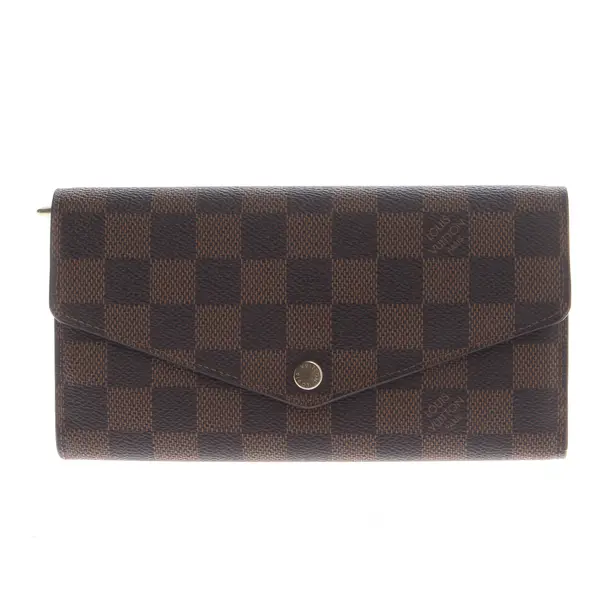 Wallet, in Dark Brown, Leather, Louis Vuitton