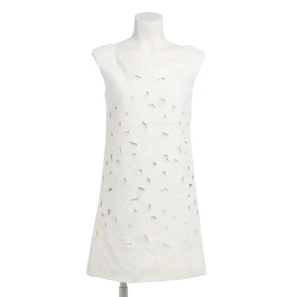 Cocktailkleid, in Cream, Baumwolle, Dolce & Gabbana