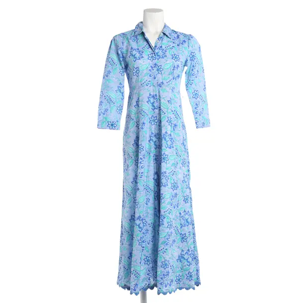 Dress, in Blue, Cotton, Juliet Dunn