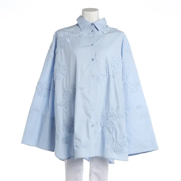 Bluse, in Hellblau, Baumwolle, Rotate Birger Christensen