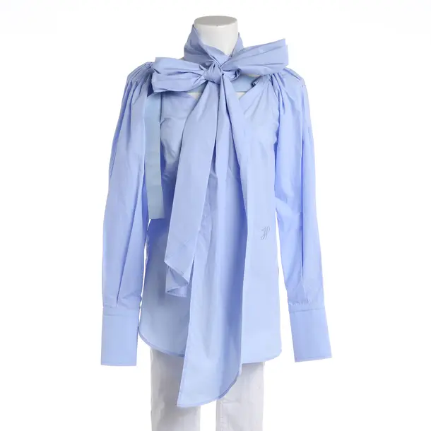 Bluse, in Hellblau, Baumwolle, Patou