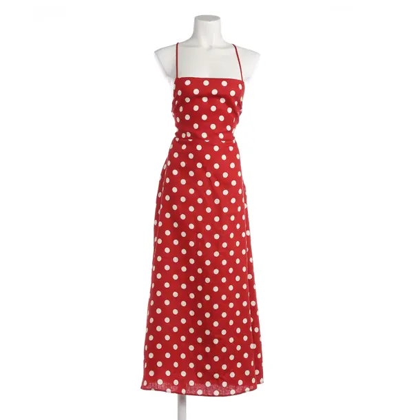 Kleid, in Rot, Leinen, Posse