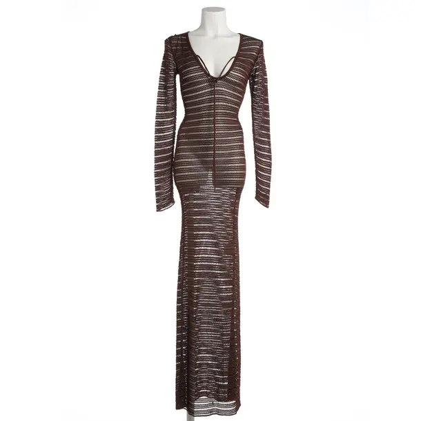 Kleid, in Dunkelbraun, Viskose, Aya Muse