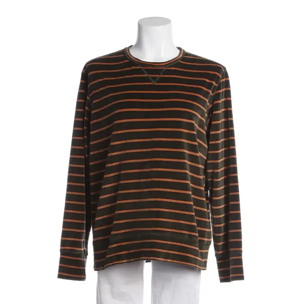 Sweatshirt, in Olive Green, Cotton, Doppiaa