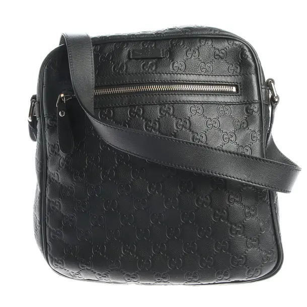 Umhängetasche, in Schwarz, Leder, Gucci