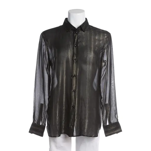 Bluse, in Schwarz, Seide, Saint Laurent