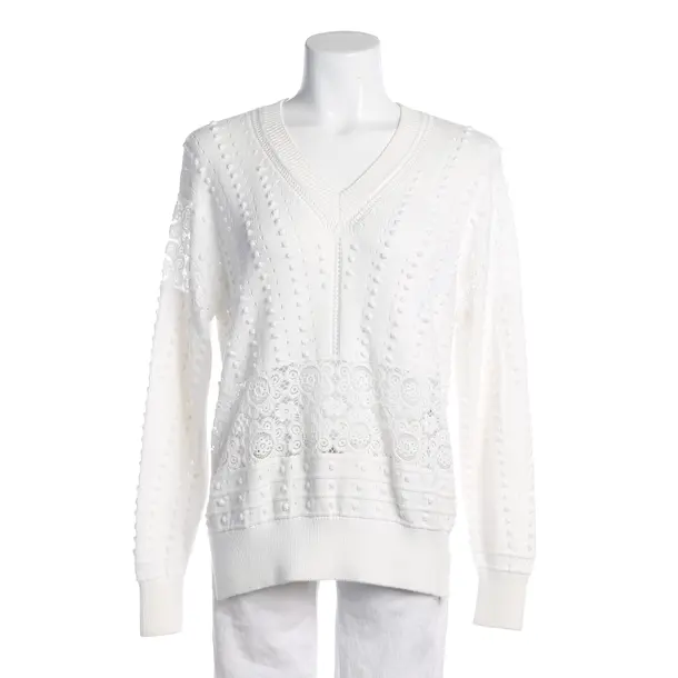 Jumper, in White, Cotton, See by Chloé