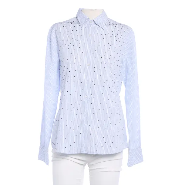 Blouse, in Light Blue, Cotton, Robert Friedman