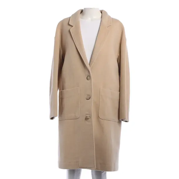 Übergangsmantel, in Hellbraun, Wolle, Closed