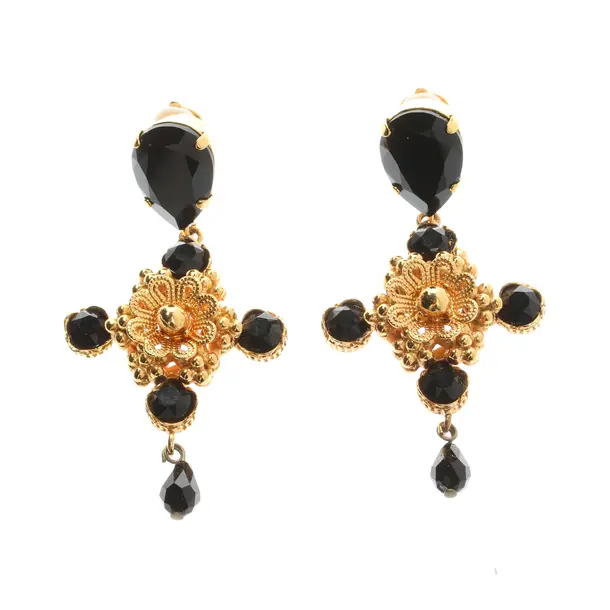 Orecchini, in Oro, Metallo (metallico, metallizzato), Dolce e Gabbana