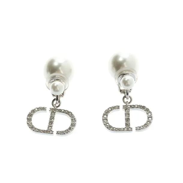 Ohrringe, in Silber, Metall (metallisch, metallisiert), Dior