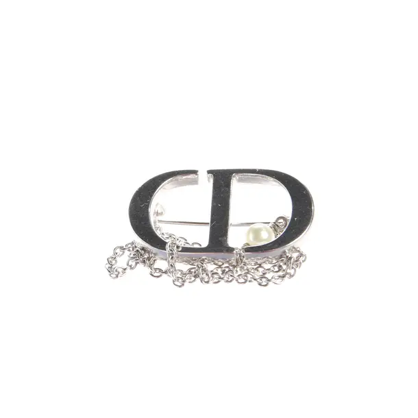 Brosche, in Silber, Metall (metallisch, metallisiert), Dior