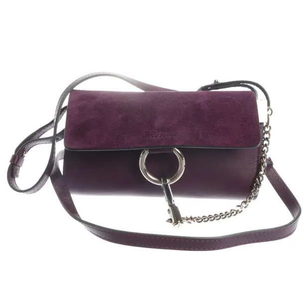 Abendtasche, in Dunkellila, Leder, Chloé