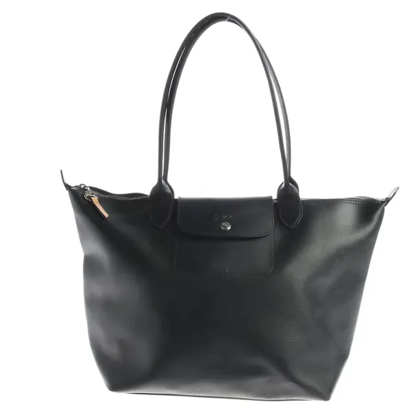 Shoulder Bag, in Black, Leather, Longchamp