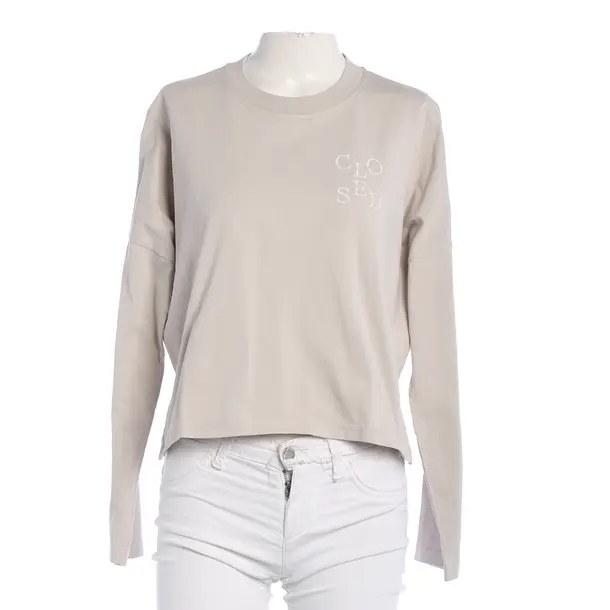 Longsleeve, in Hellbraun, Baumwolle, Closed