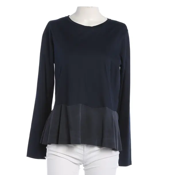 Long Sleeve Shirt, in Navy, Cotton, Dorothee Schumacher