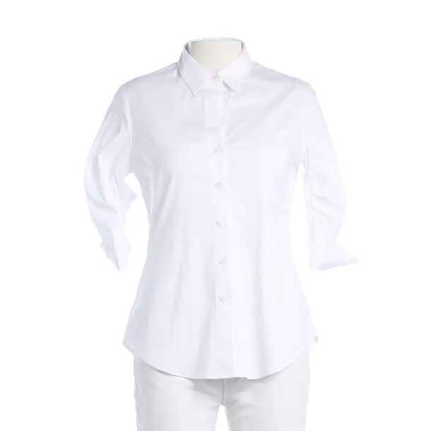 Blouse, in White, Cotton, Steffen Schraut