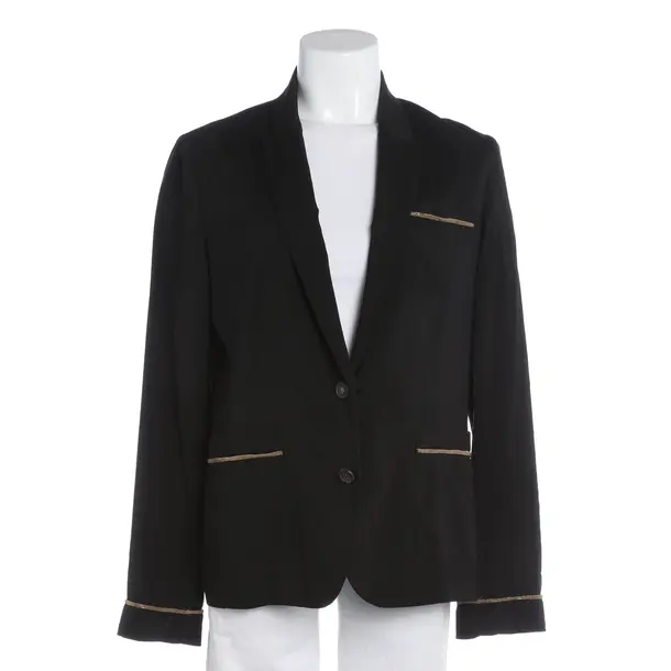 Blazer, in Black, Silk, Brunello Cucinelli