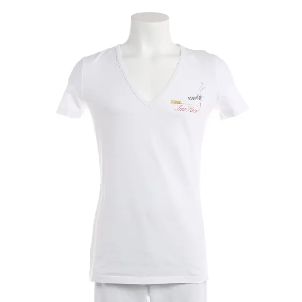 T-Shirt, in White, Cotton, Dsquared