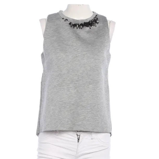 Top, in Light Gray, Cotton, Dorothee Schumacher