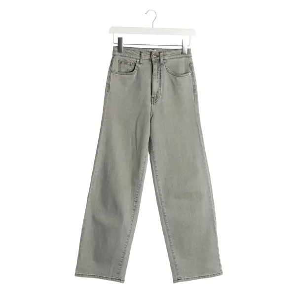 Jeans Flared, in Hellgrau, Baumwolle, Totême