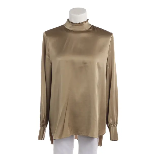 Blouse, in Olive Green, Silk, Herzensangelegenheit