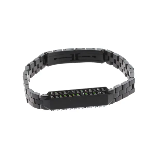 Armreif, in Schwarz, Metall, Swarovski