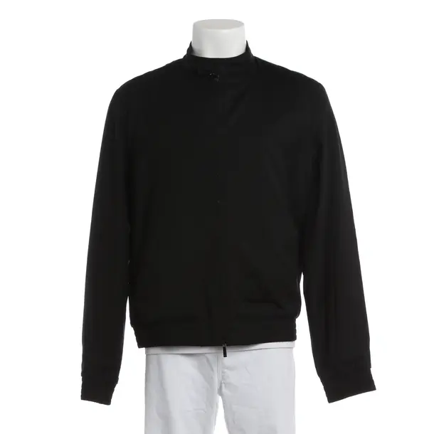 Mid-Season Jacket, in Black, Cotton, Emporio Armani