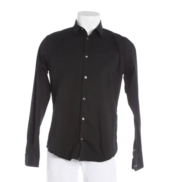 Camicia, in Nero, Cotone, Emporio Armani