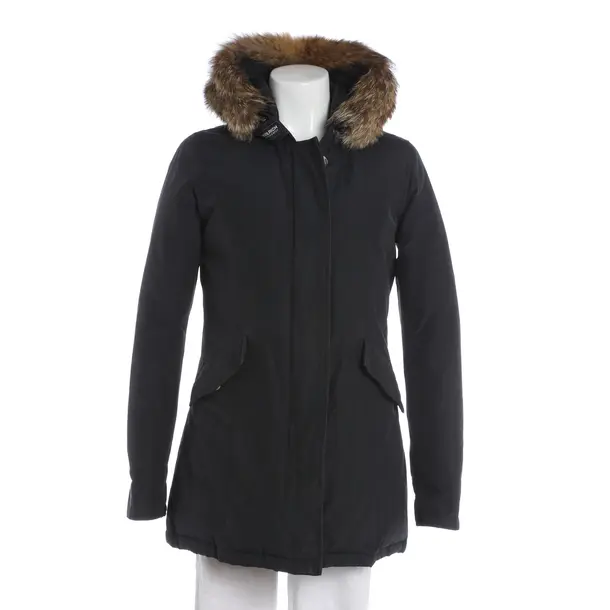 Winterjacke, in Dunkelgrau, Baumwolle, Woolrich