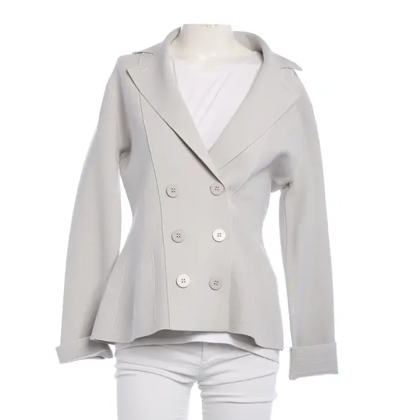 Blazer, in Light Gray, Viscose, Emporio Armani