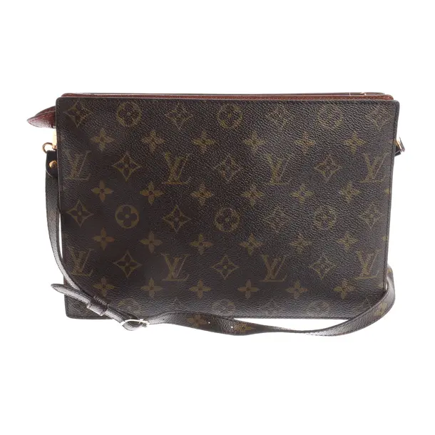 Shoulder Bag, in Brown, Canvas, Louis Vuitton