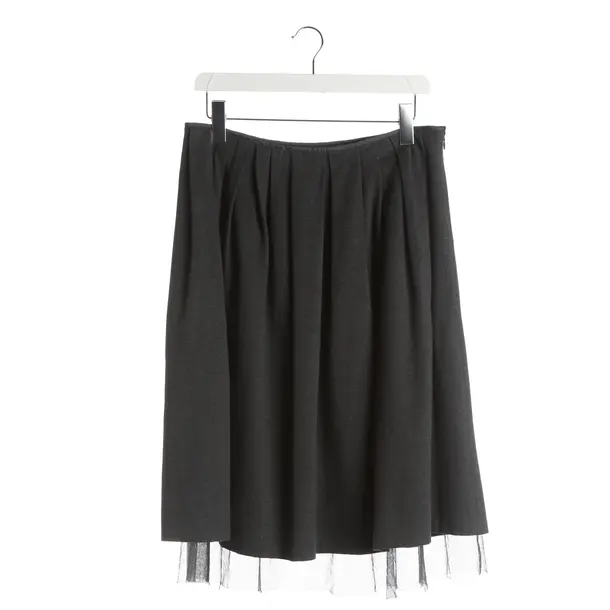 Skirt, in Dark Gray, Cotton, Brunello Cucinelli