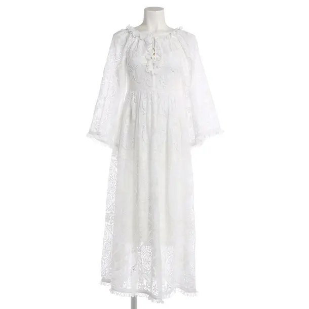 Cocktail Dress, in White, Polyester, Zimmermann