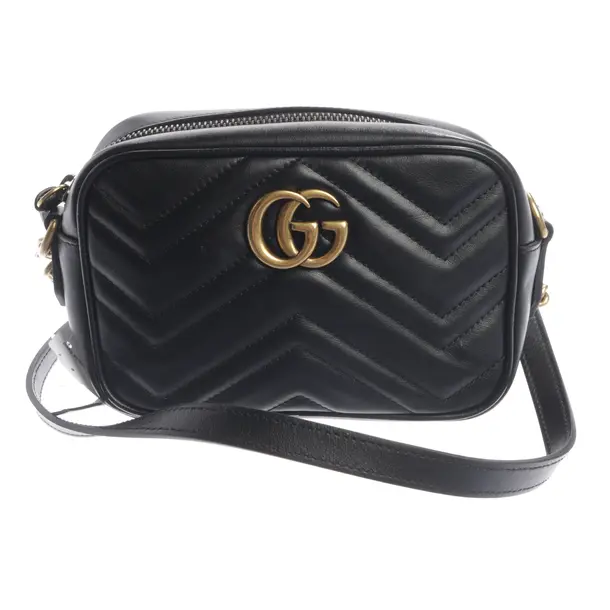 Shoulder Bag, in Black, Leather, Gucci