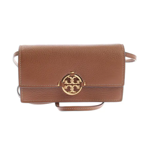 Wallet on Chain, in Braun, Leder, Tory Burch