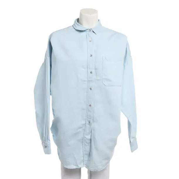 Bluse, in Blau, Baumwolle, Closed