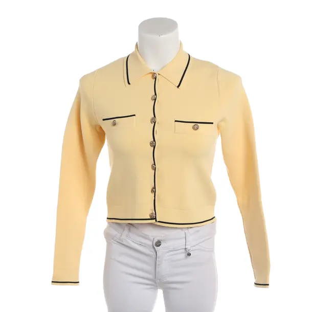 Cardigan, in Pastel Yellow, Cotton, Sandro