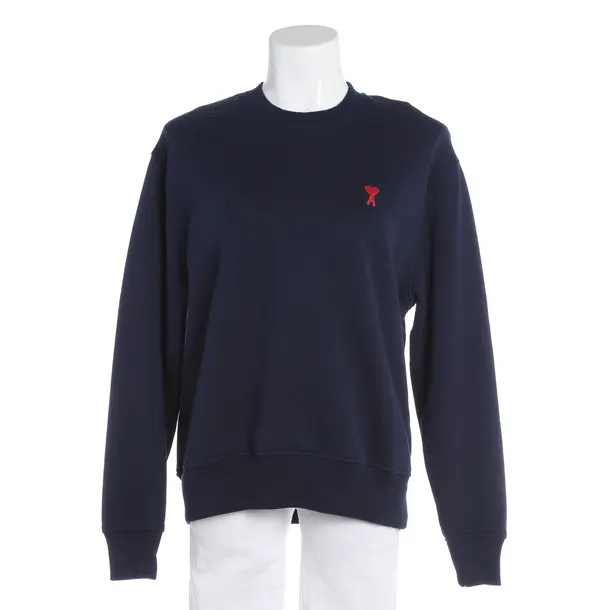 Sweatshirt, in Navy, Cotton, Ami Paris