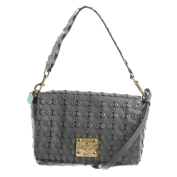 Schultertasche, in Grau, Leder, Red Valentino