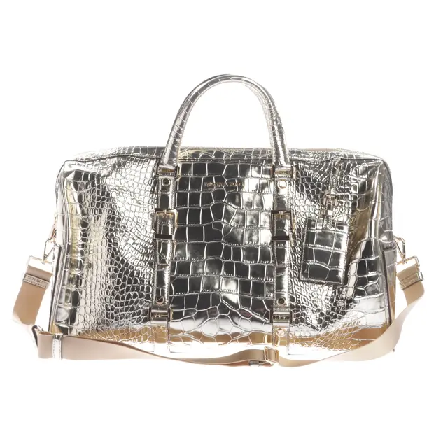 Reisetasche, in Gold, Leder, Michael Kors